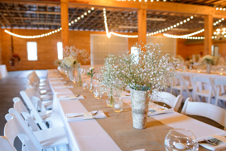 Pyatt and Howick Barn Wedding Table Design | The Keeler Property Jacksonville FL